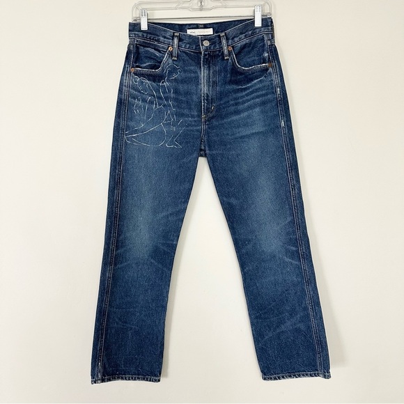 Wilfred x Citizens of Humanity Liv Straight Crop Jeans - Picture 1 of 15